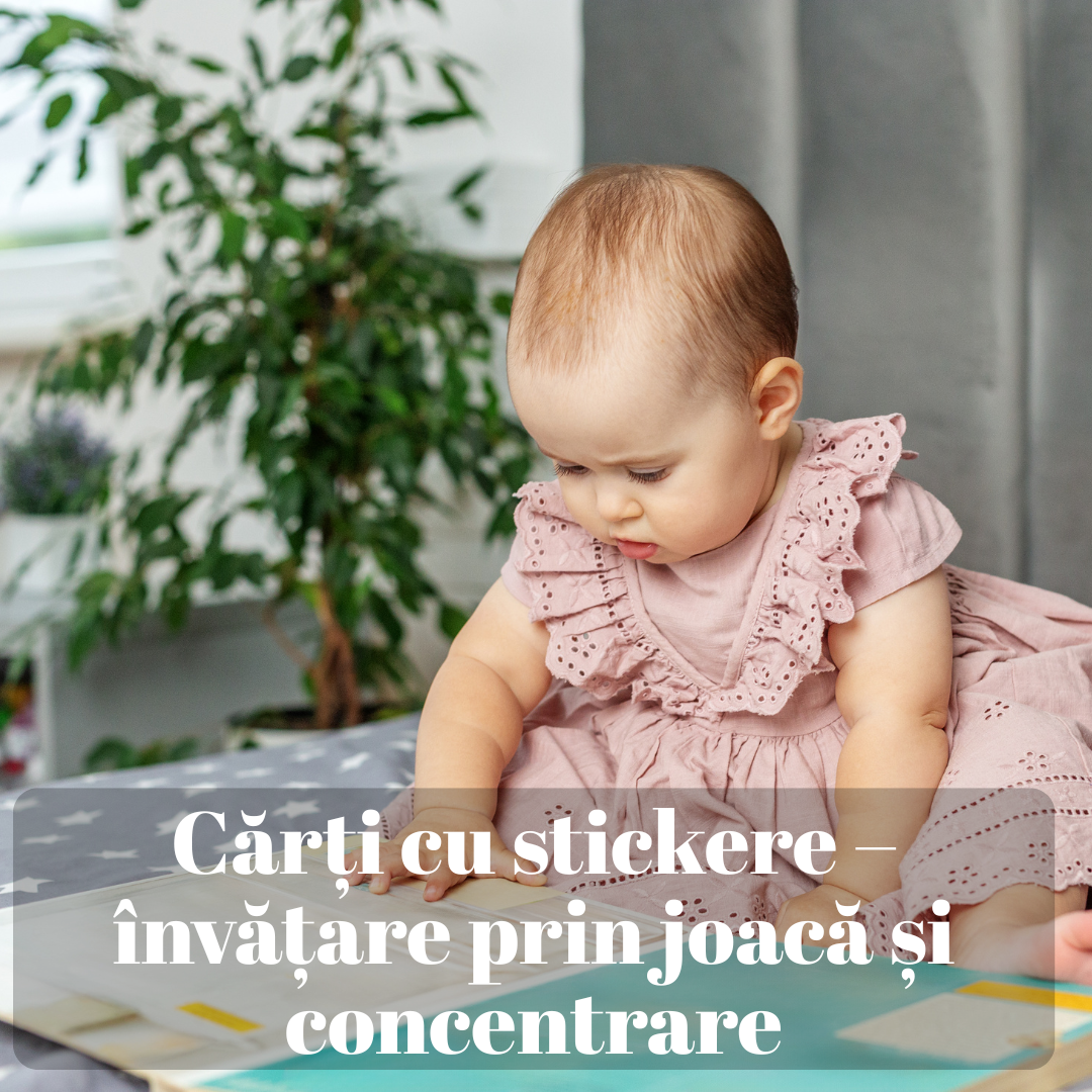 Cărți cu stickere – învățare prin joacă și concentrare