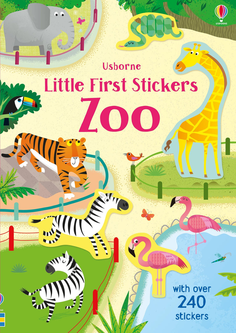 Coperta cărții „Little First Stickers Zoo”, reprezentativă pentru colecția Little First Stickers