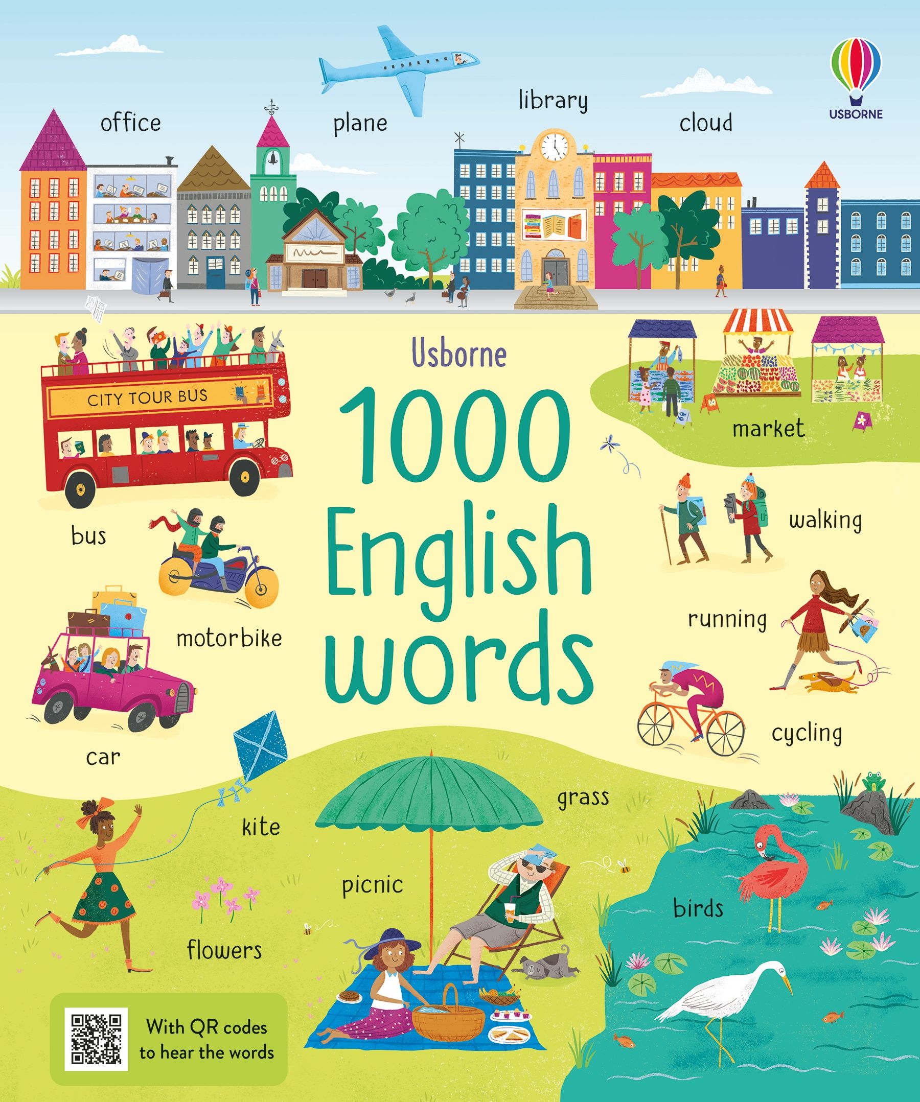 Coperta cărții „1000 English Words”, reprezentativă pentru colecția Word Books