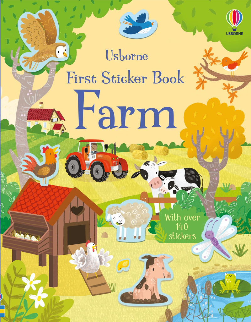 Coperta cărții „First Sticker Book Farm”, reprezentativă pentru colecția First Sticker Books