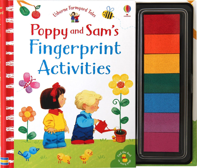 Coperta cărții „Poppy and Sam's Fingerprint Activities”, reprezentativă pentru colecția Cărți cu activități