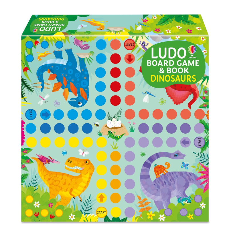 Coperta cărții „Ludo Board Game Dinosaurs”, reprezentativă pentru colecția Restaurant & ieșiri
