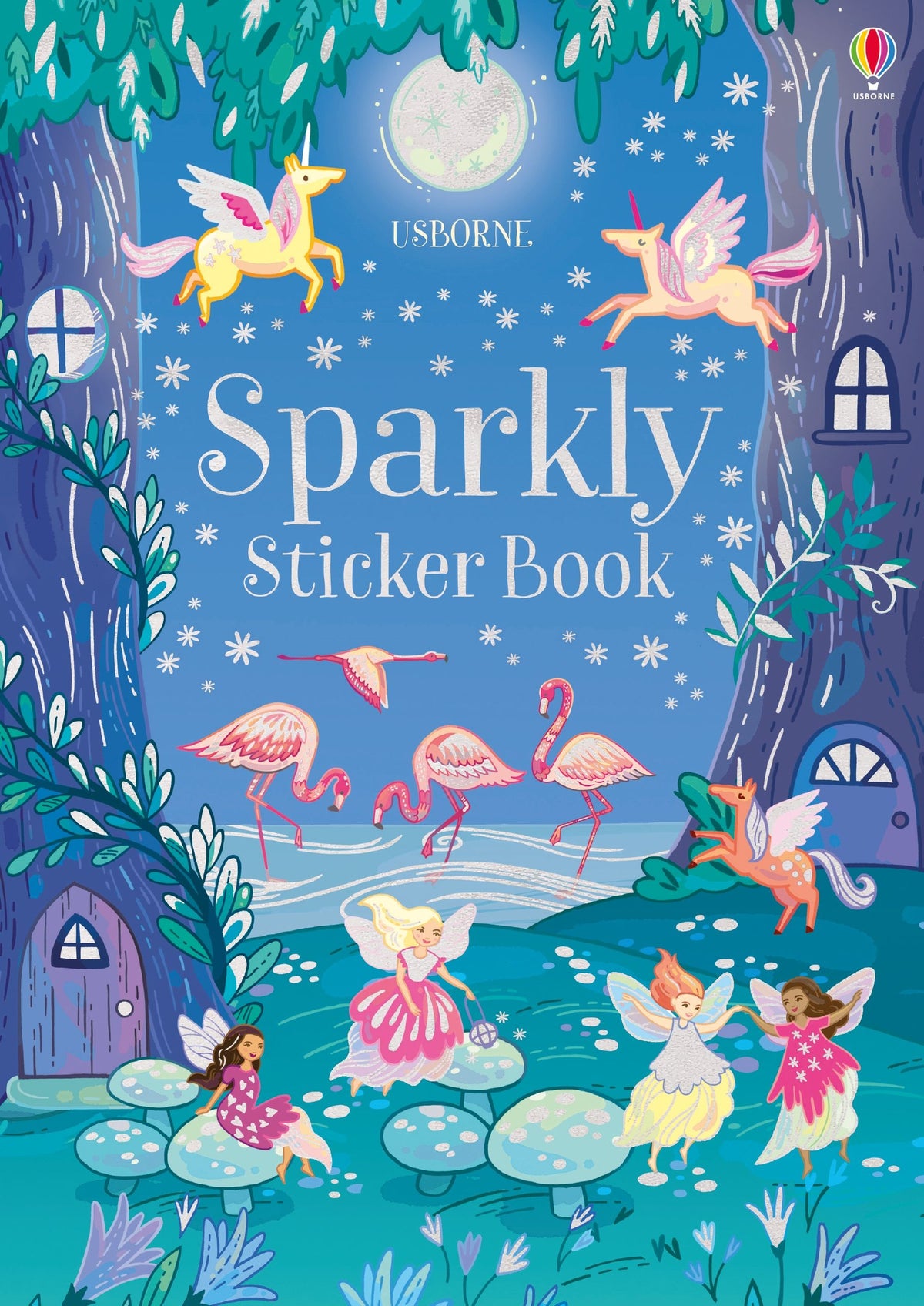 Coperta cărții „Sparkly Sticker Book”, reprezentativă pentru colecția Sparkly Sticker Books