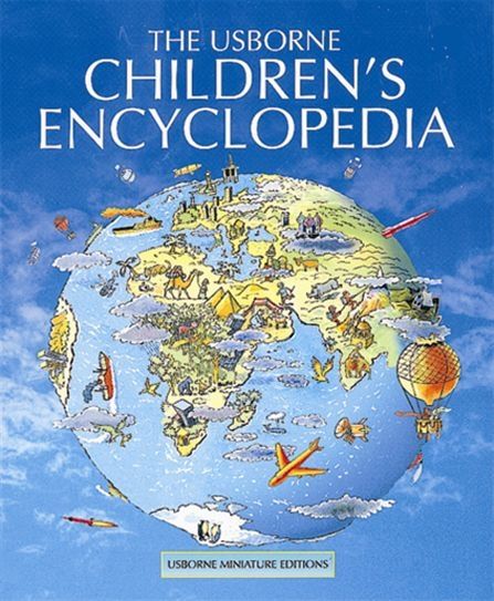 Coperta cărții „Children's Encyclopedia Mini”, reprezentativă pentru colecția Usborne Encyclopedias
