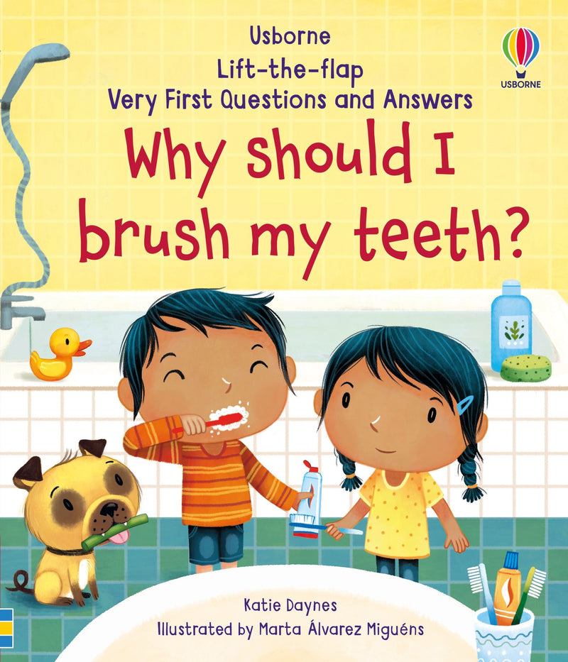 Coperta cărții „Very First Questions and Answers Why Should I Brush My Teeth?”, reprezentativă pentru colecția Very First…