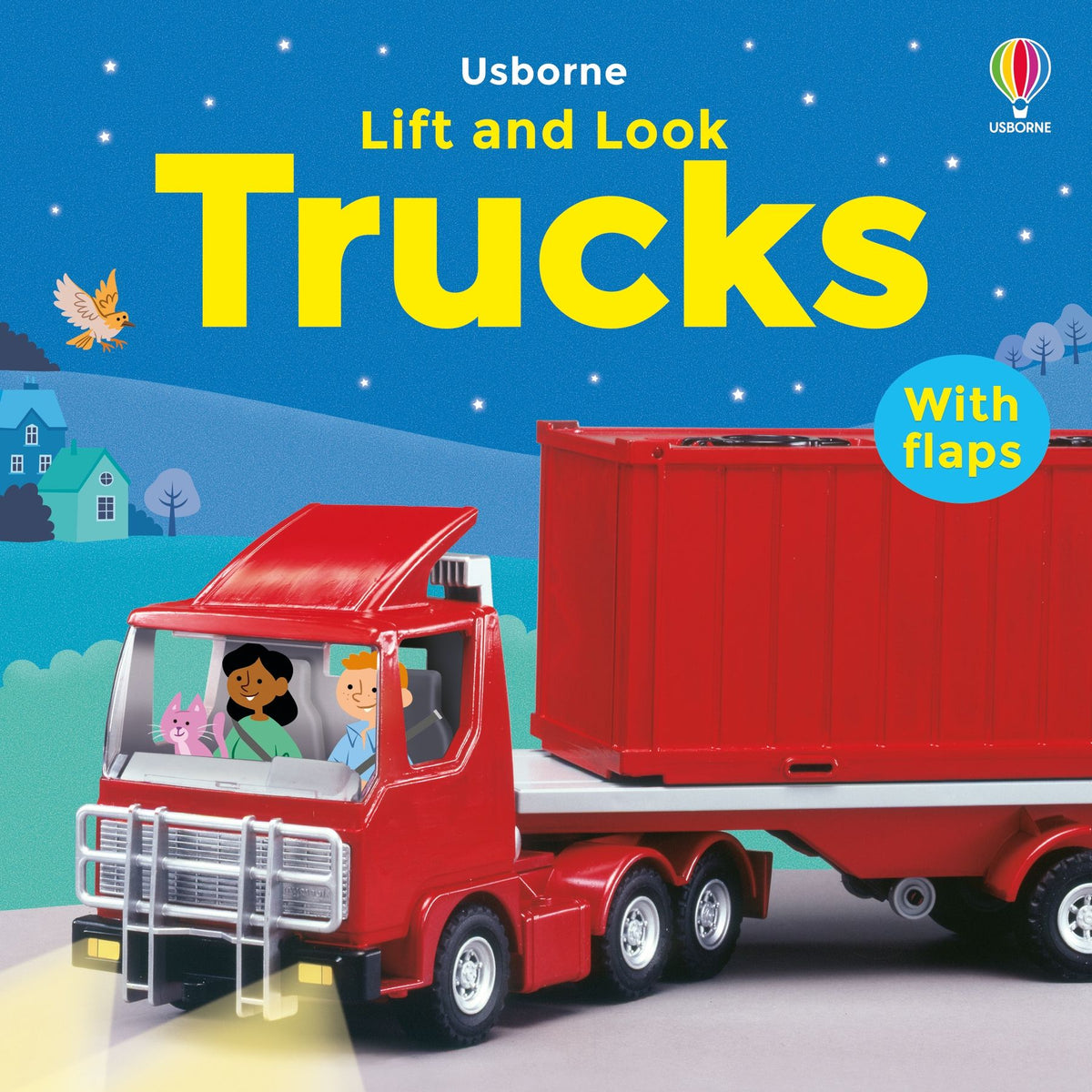 Coperta cărții „Lift and Look Trucks”, reprezentativă pentru colecția Lift and Look