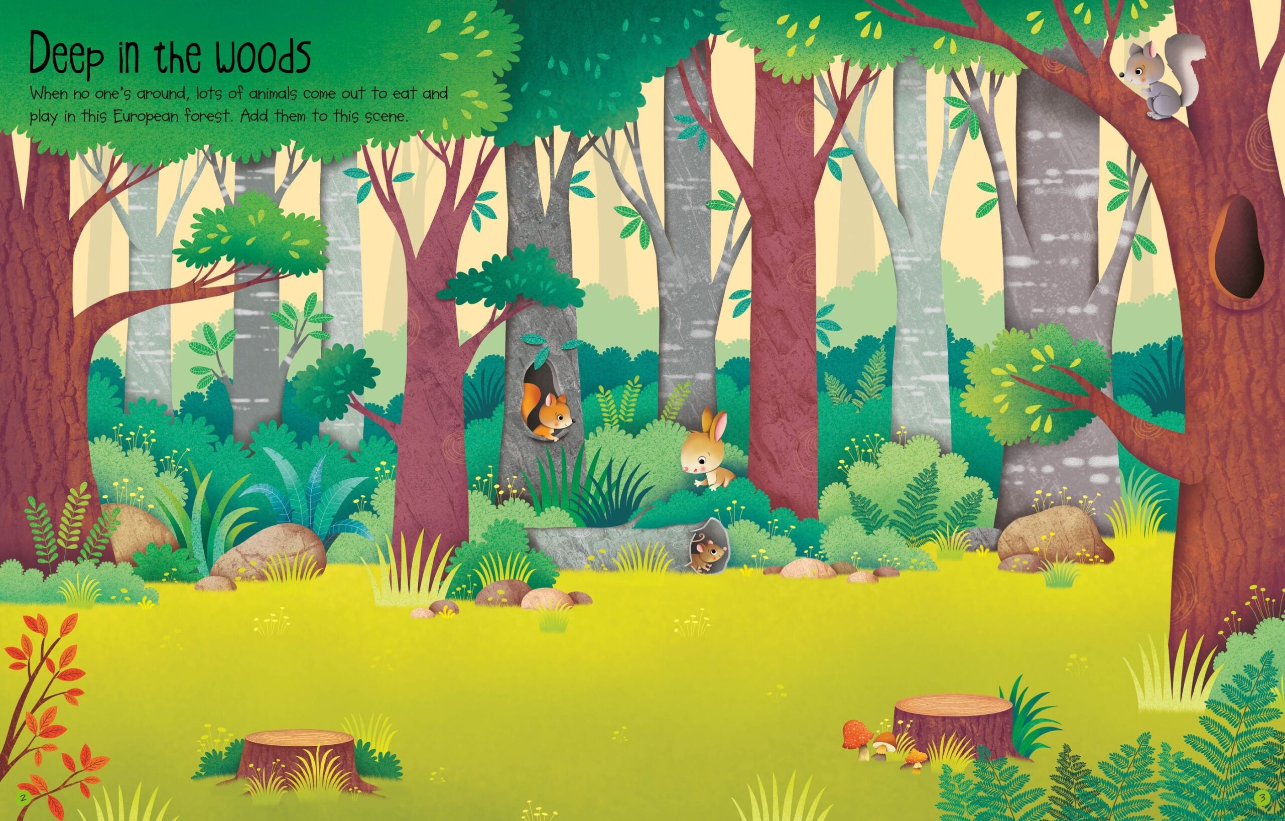 Usborne – First Sticker Book Nature – Carte cu stickere pentru copii 3+ ani – carte pentru copii Usborne, pagini interior ilustrate