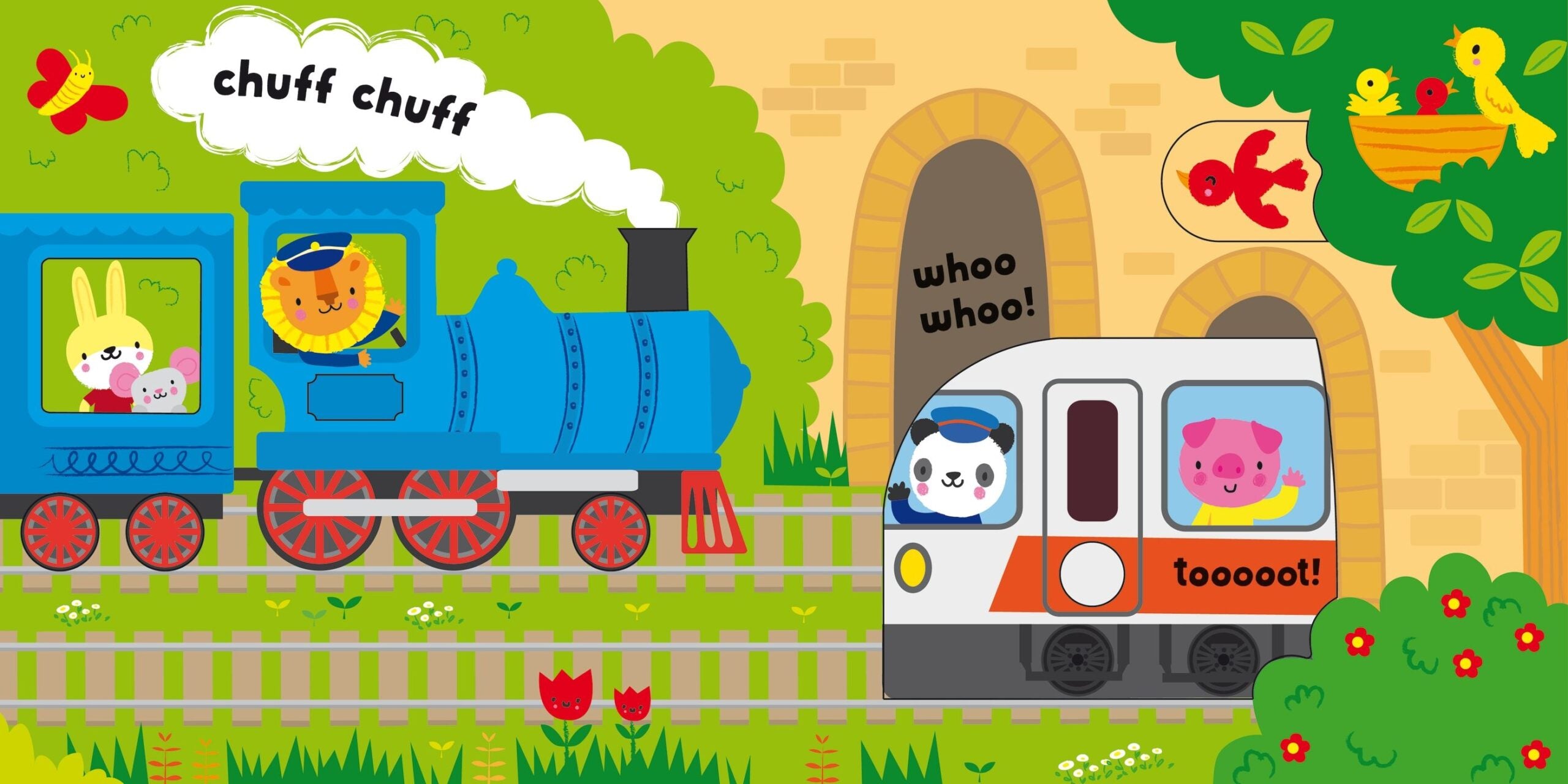Usborne – Baby's Very First Slide and See Things That Go – Carte pentru copii 6+ luni – carte pentru copii Usborne, preview pagini