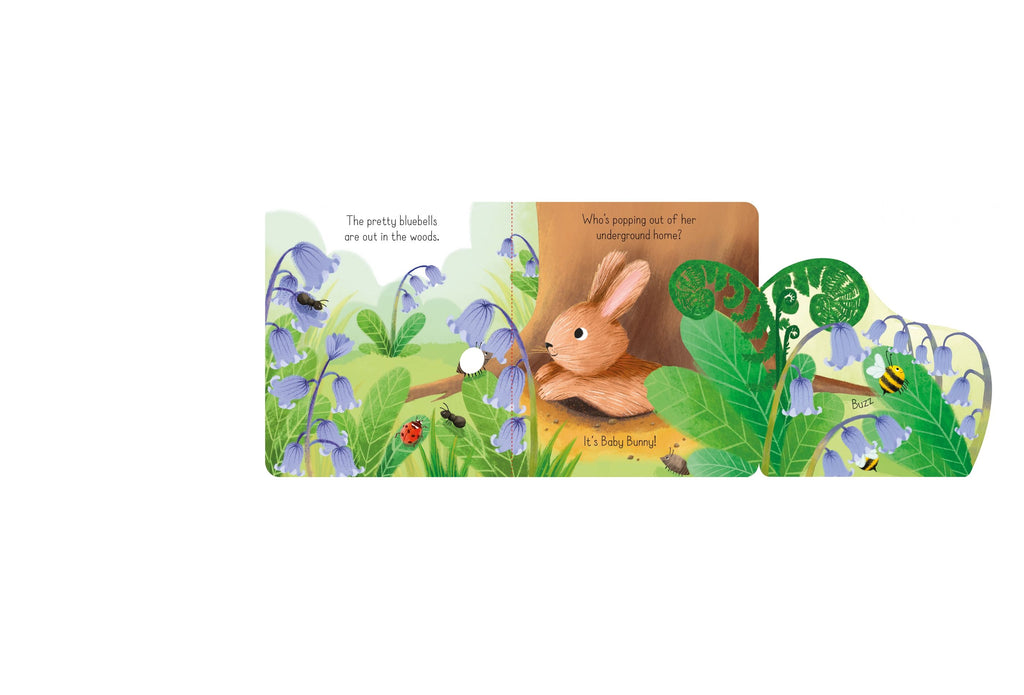Usborne – Little Lift and Look Baby Bunny – Carte cu clapete pentru copii 10+ luni – carte pentru copii Usborne, pagini interior ilustrate