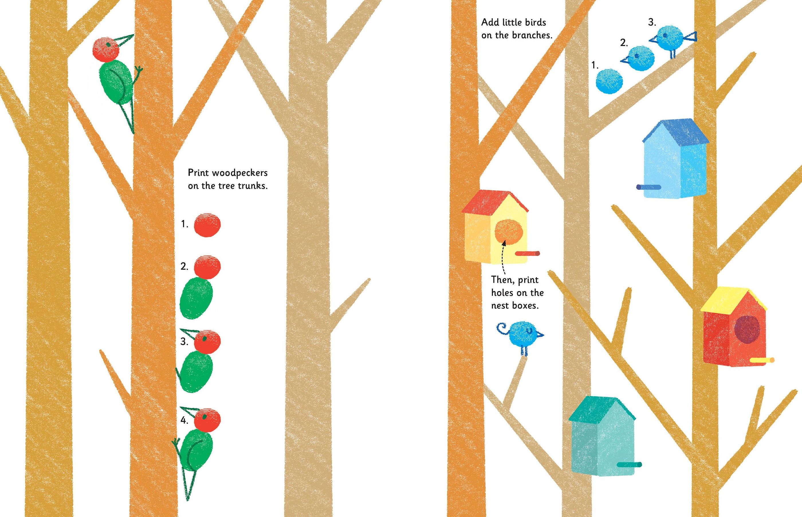 Usborne – Fingerprint Activities Garden – Carte pentru copii 6+ ani – carte pentru copii Usborne, preview pagini