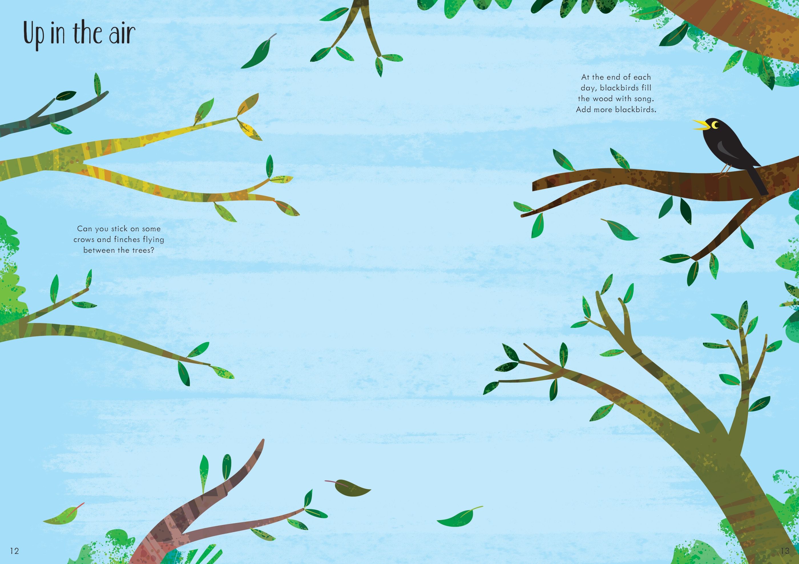 Usborne – Little First Stickers Woodlands – Carte cu stickere pentru copii 3+ ani – carte pentru copii Usborne, detalii conținut cu abțibilduri