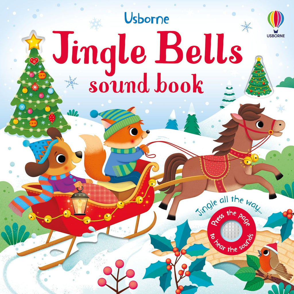 Usborne – Jingle Bells Sound Book – Carte cu sunete pentru copii 12+ luni – carte pentru copii Usborne, copertă