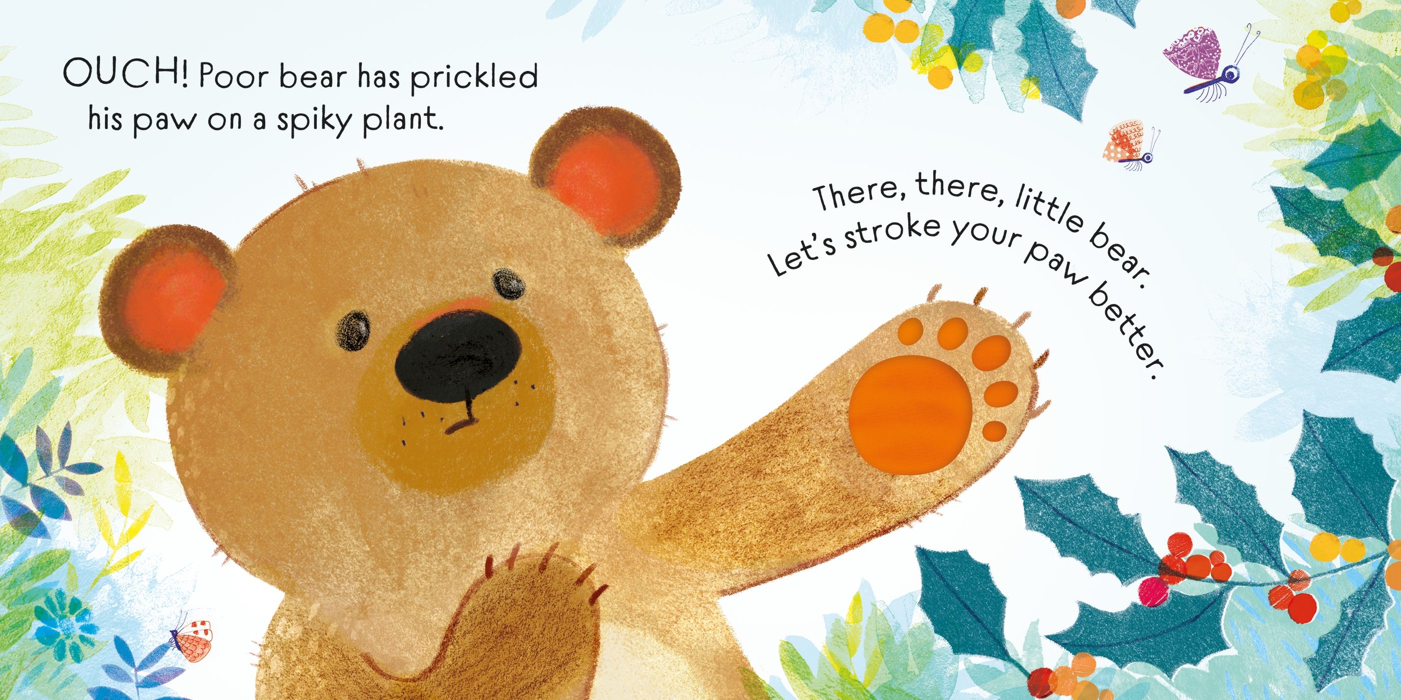Usborne – There There Little Bear – Carte pentru copii 6+ luni – carte pentru copii Usborne, pagini interior ilustrate