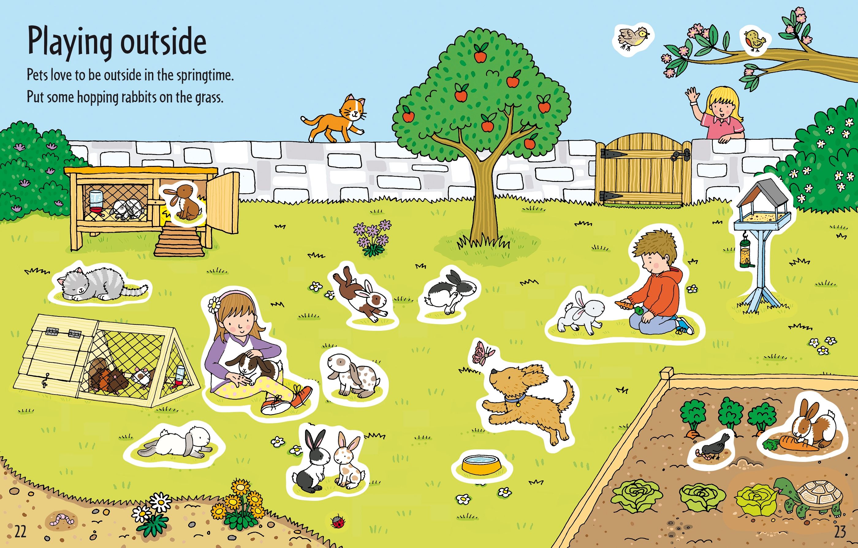Usborne – Big Sticker Book of Animals – Carte cu stickere pentru copii 3+ ani – carte pentru copii Usborne, detalii conținut cu abțibilduri