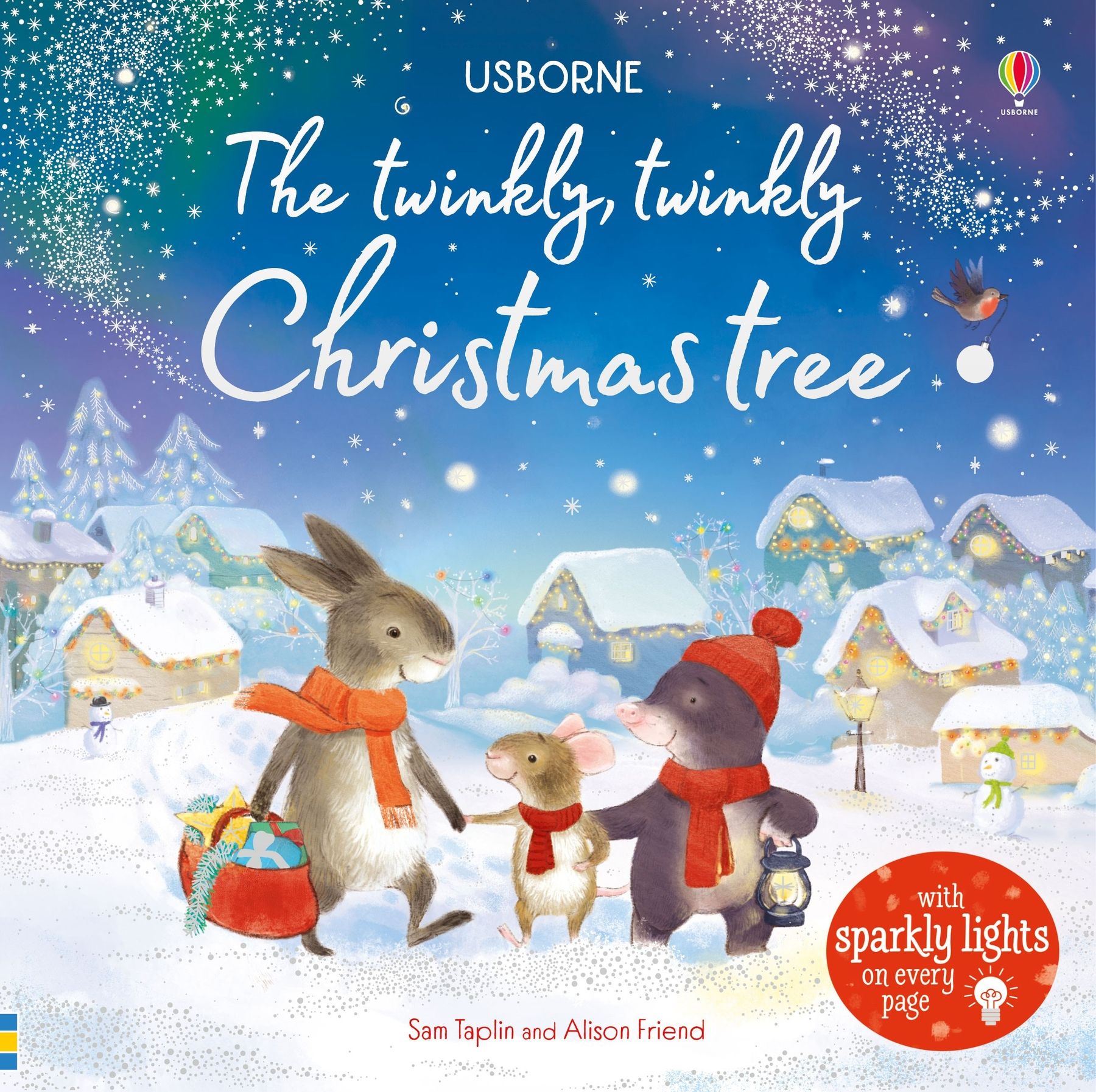 Usborne – Twinkly Twinkly Christmas Tree – Carte pentru copii 6+ luni – carte pentru copii Usborne, copertă