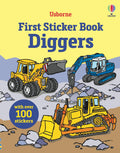 Usborne – First Sticker Book Diggers – Carte cu stickere pentru copii 3+ ani – carte pentru copii Usborne, copertă