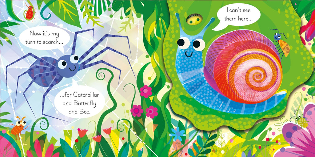 Usborne – Play Hide and Seek with Bee – Carte pentru copii 12+ luni – carte pentru copii Usborne, detalii conținut