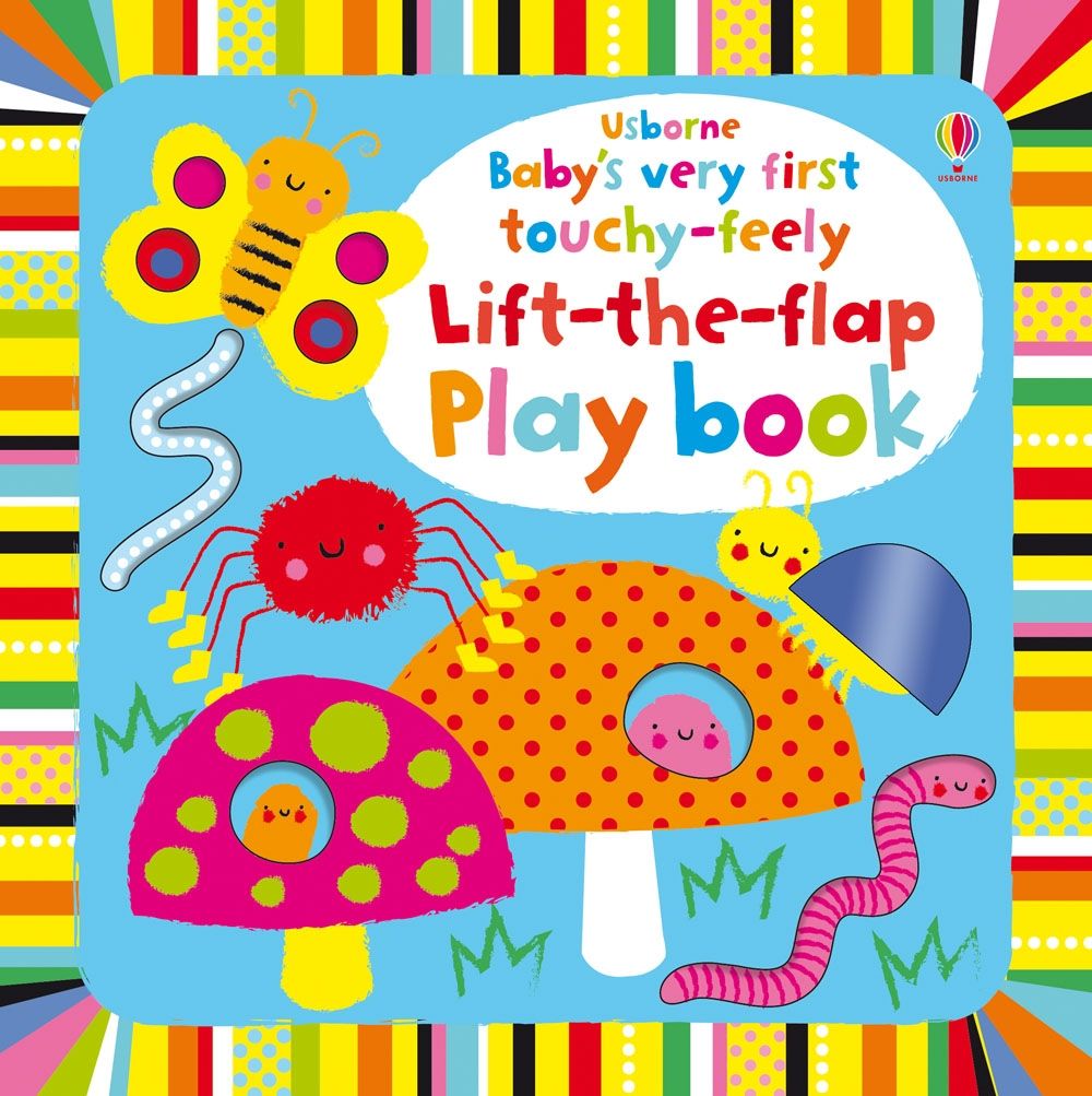 Usborne – Baby's Very First touchy-feely Lift-the-flap play book – Carte cu clapete pentru copii 0+ luni – carte pentru copii Usborne, copertă