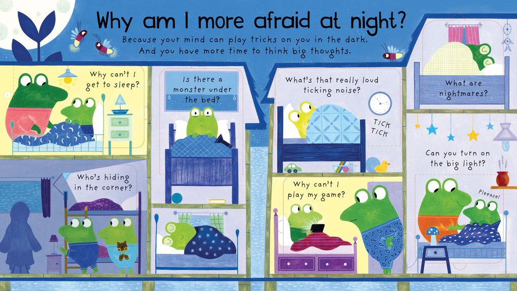 Usborne – First Questions and Answers: Why am I afraid? – Carte cu clapete pentru copii 4+ ani – carte pentru copii Usborne, preview pagini