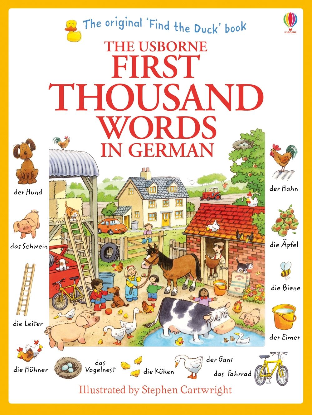 Usborne – First Thousand Words in German – Carte pentru copii 5+ ani – carte pentru copii Usborne, copertă