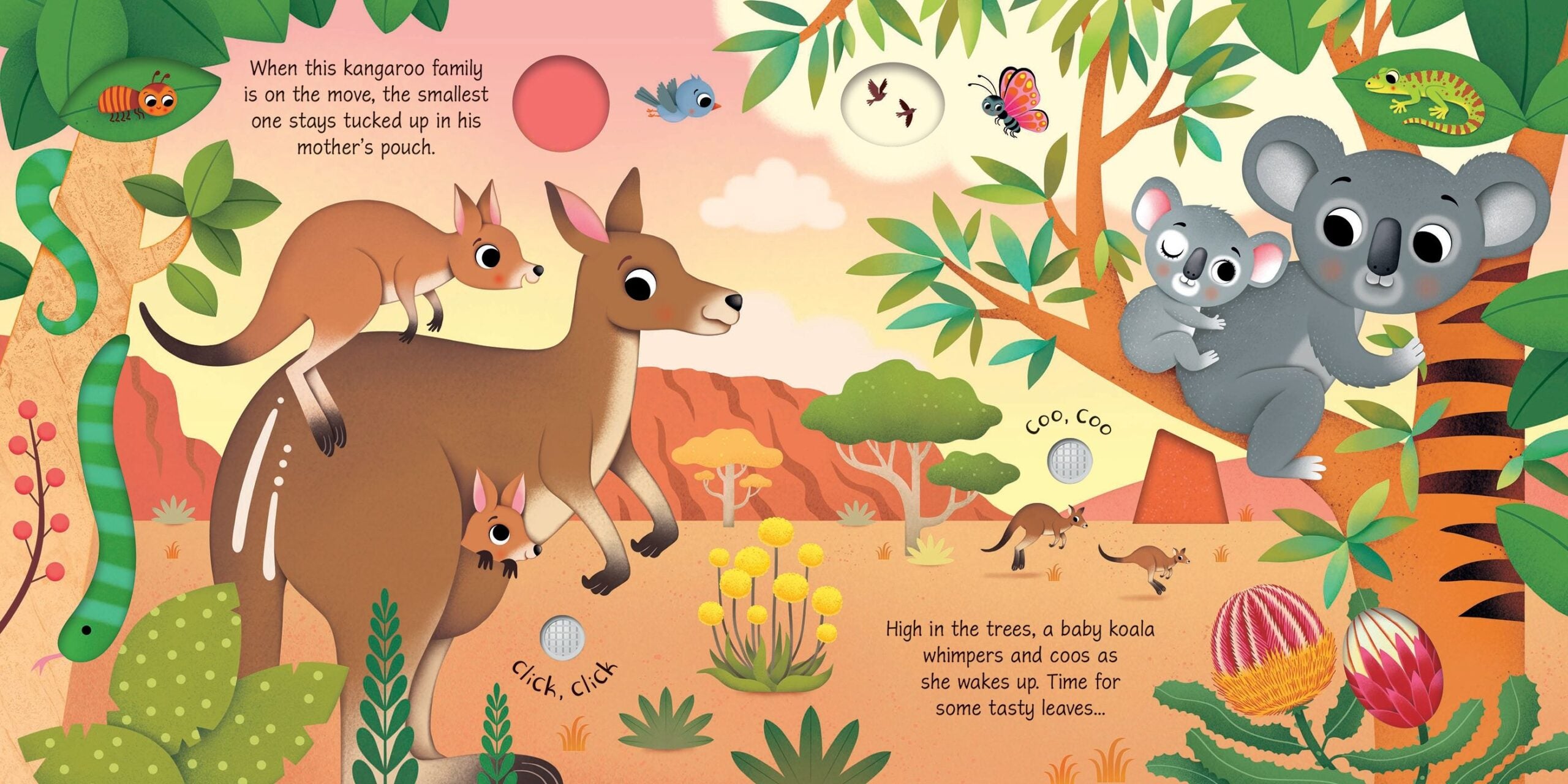 Usborne – Baby Animal Sounds – Carte cu sunete pentru copii 3+ ani – carte pentru copii Usborne, detalii conținut cu sunete