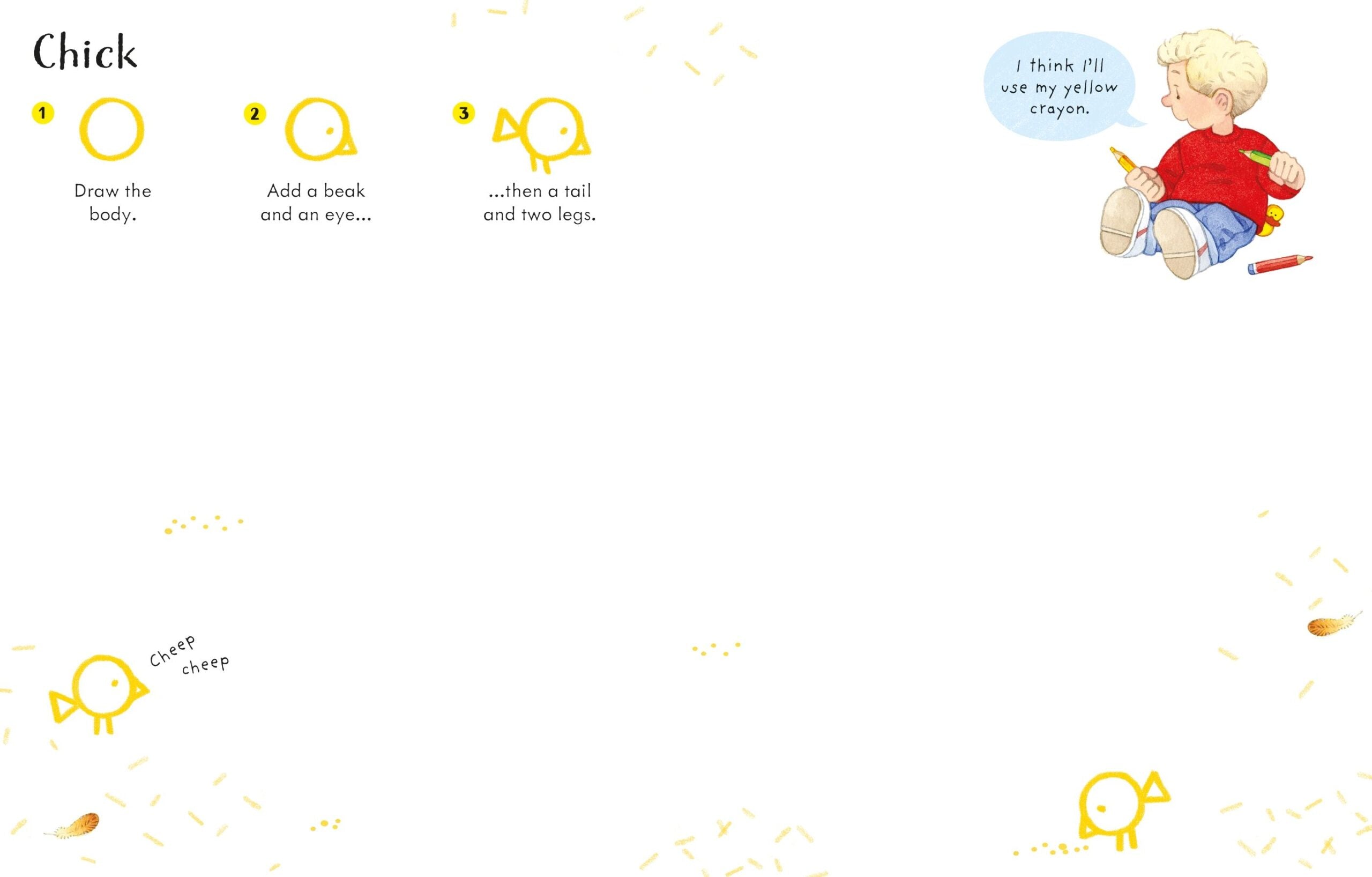 Usborne – Poppy and Sam's Step-by-Step Drawing Book – Carte pentru copii 4+ ani – carte pentru copii Usborne, detalii conținut