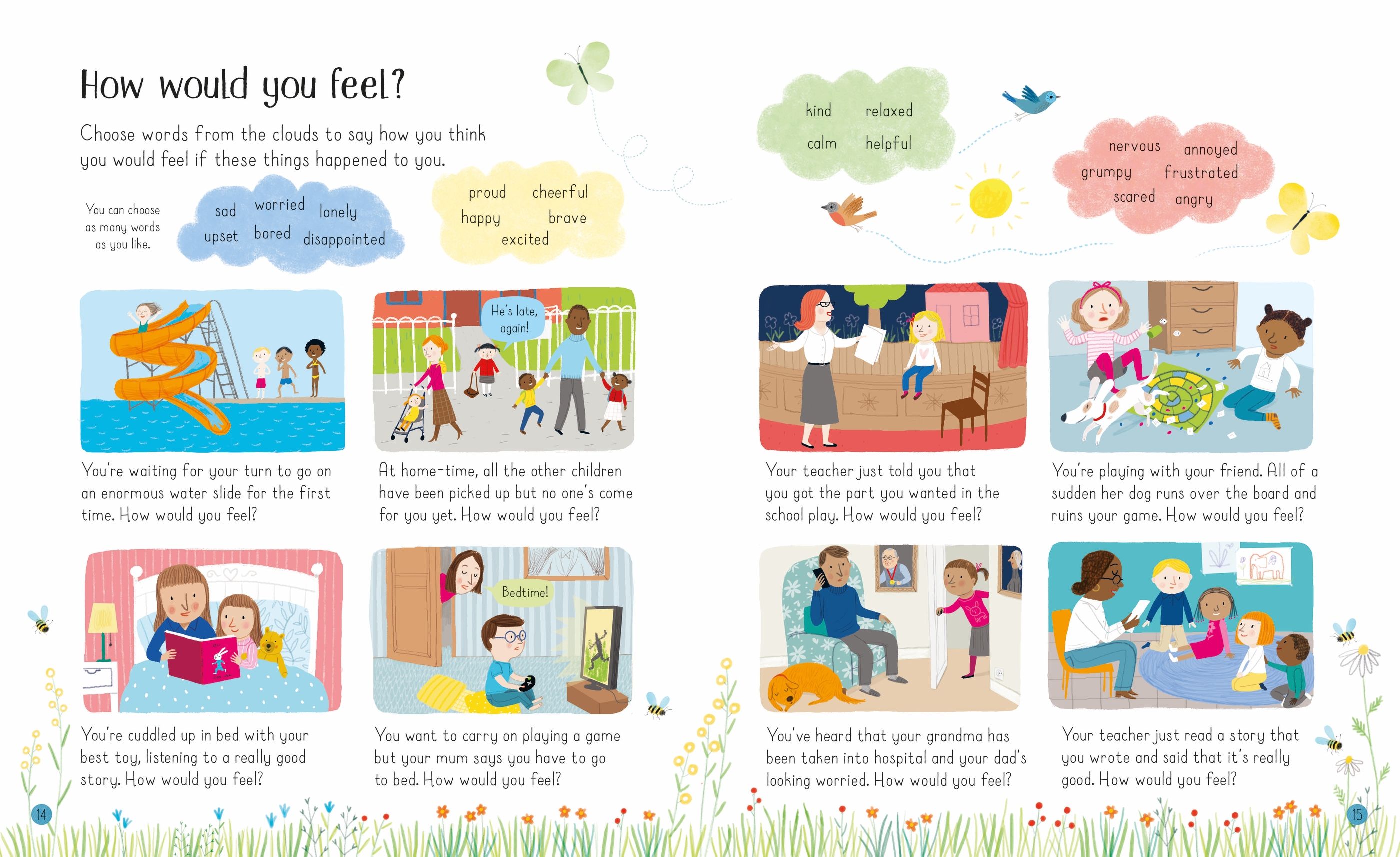 Usborne – All About Feelings – Carte pentru copii 3+ ani – carte pentru copii Usborne, preview pagini