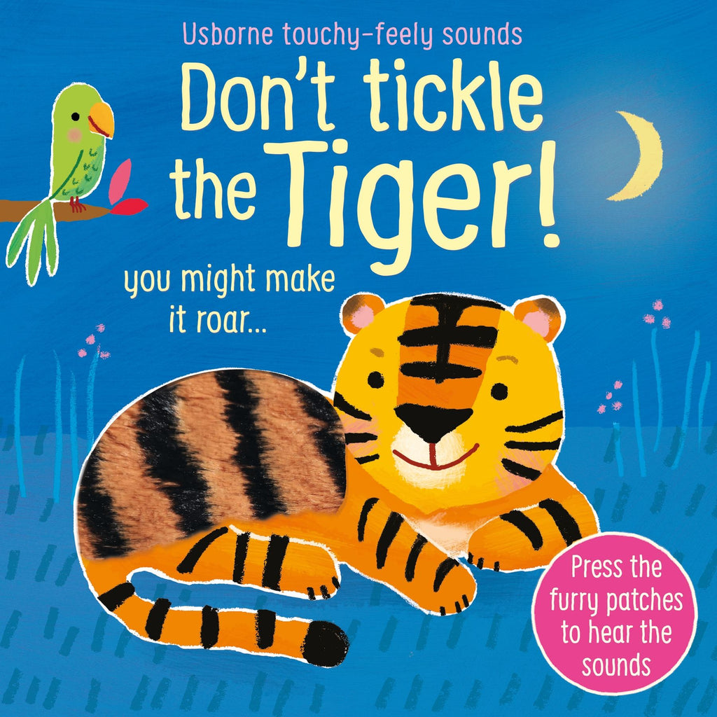 Usborne – Don't Tickle the Tiger! – Carte cu sunete pentru copii 6+ luni – carte pentru copii Usborne, copertă