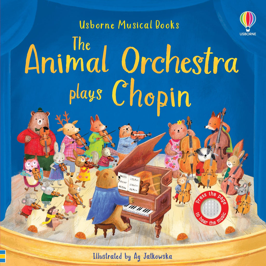 Usborne – The Animal Orchestra Plays Chopin – Carte pentru copii 12+ luni – carte pentru copii Usborne, copertă