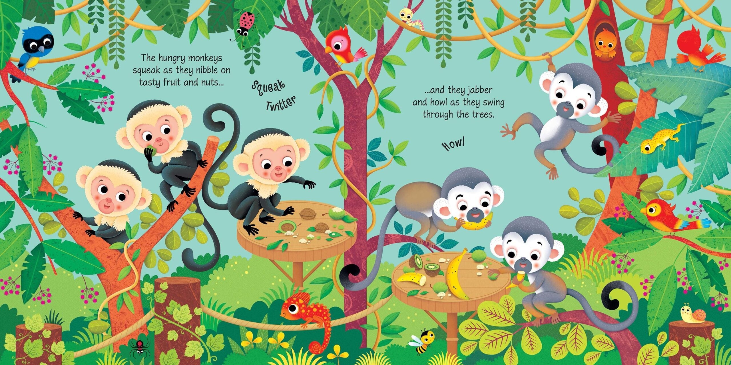 Usborne – Zoo Sounds – Carte cu sunete pentru copii 3+ ani – carte pentru copii Usborne, detalii conținut cu sunete