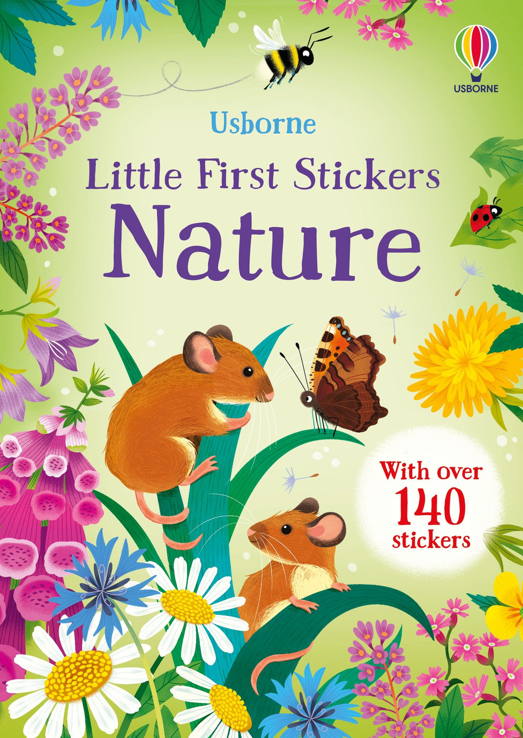 Usborne – Little First Stickers Nature – Carte cu stickere pentru copii 3+ ani – carte pentru copii Usborne, copertă