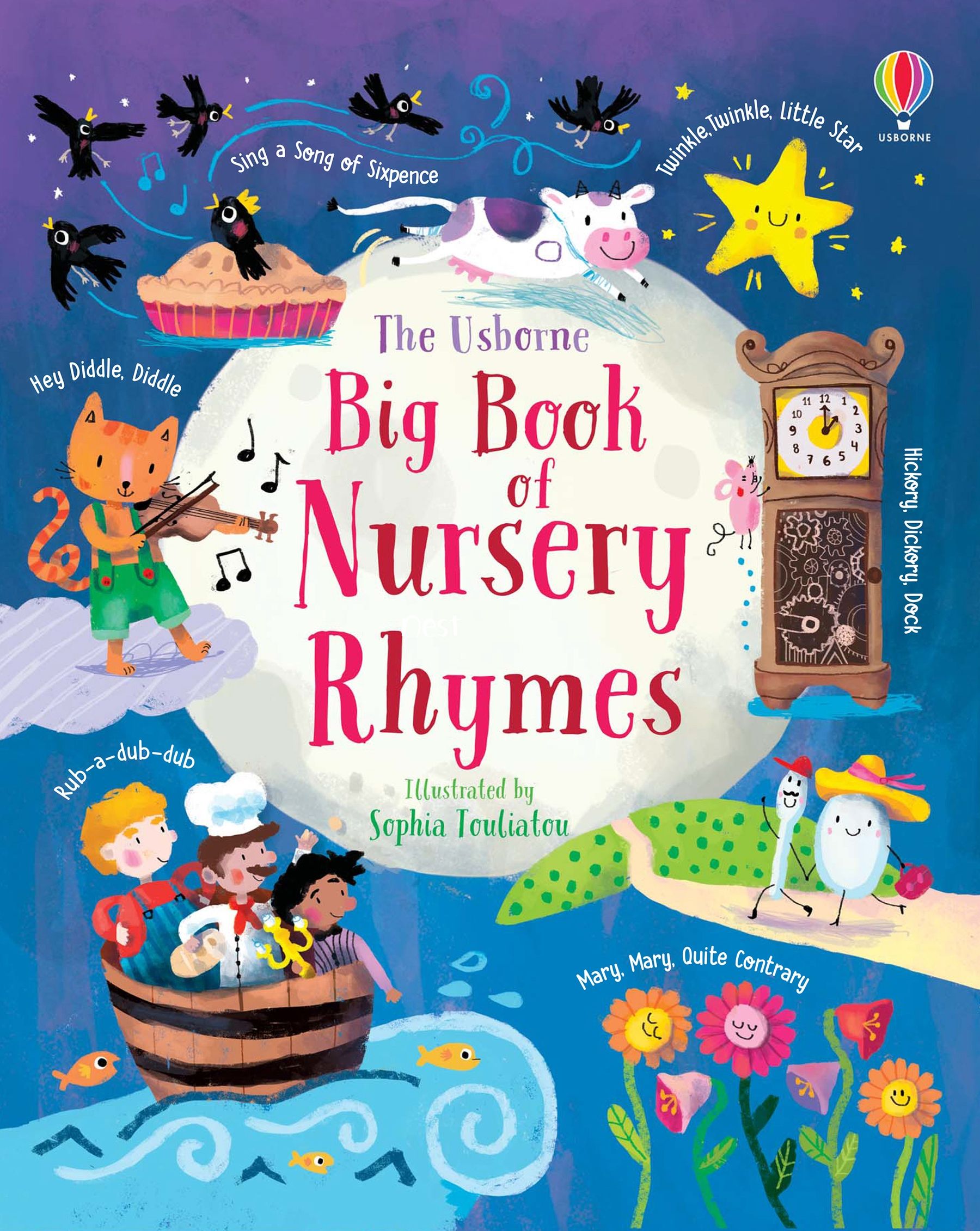 Usborne – Big Book of Nursery Rhymes – Carte pentru copii 2+ ani – carte pentru copii Usborne, copertă