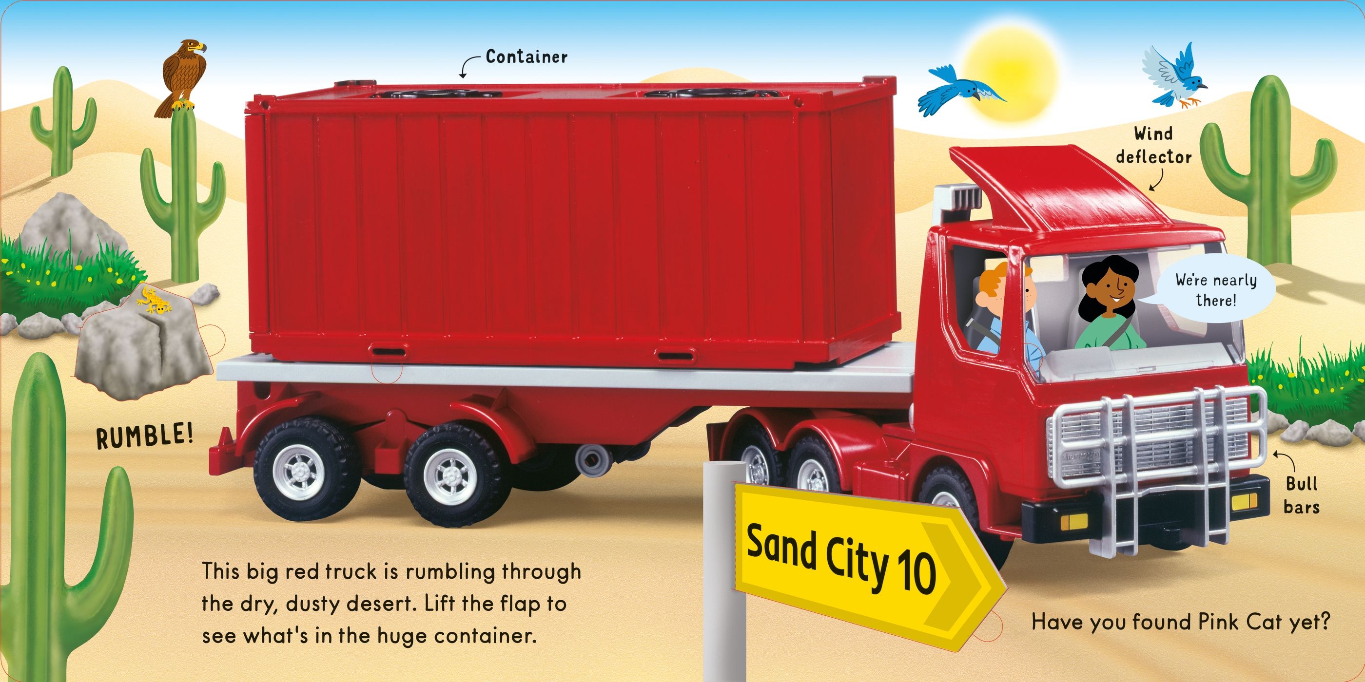 Usborne – Lift and Look Trucks – Carte cu clapete pentru copii 12+ luni – carte pentru copii Usborne, pagini interior ilustrate