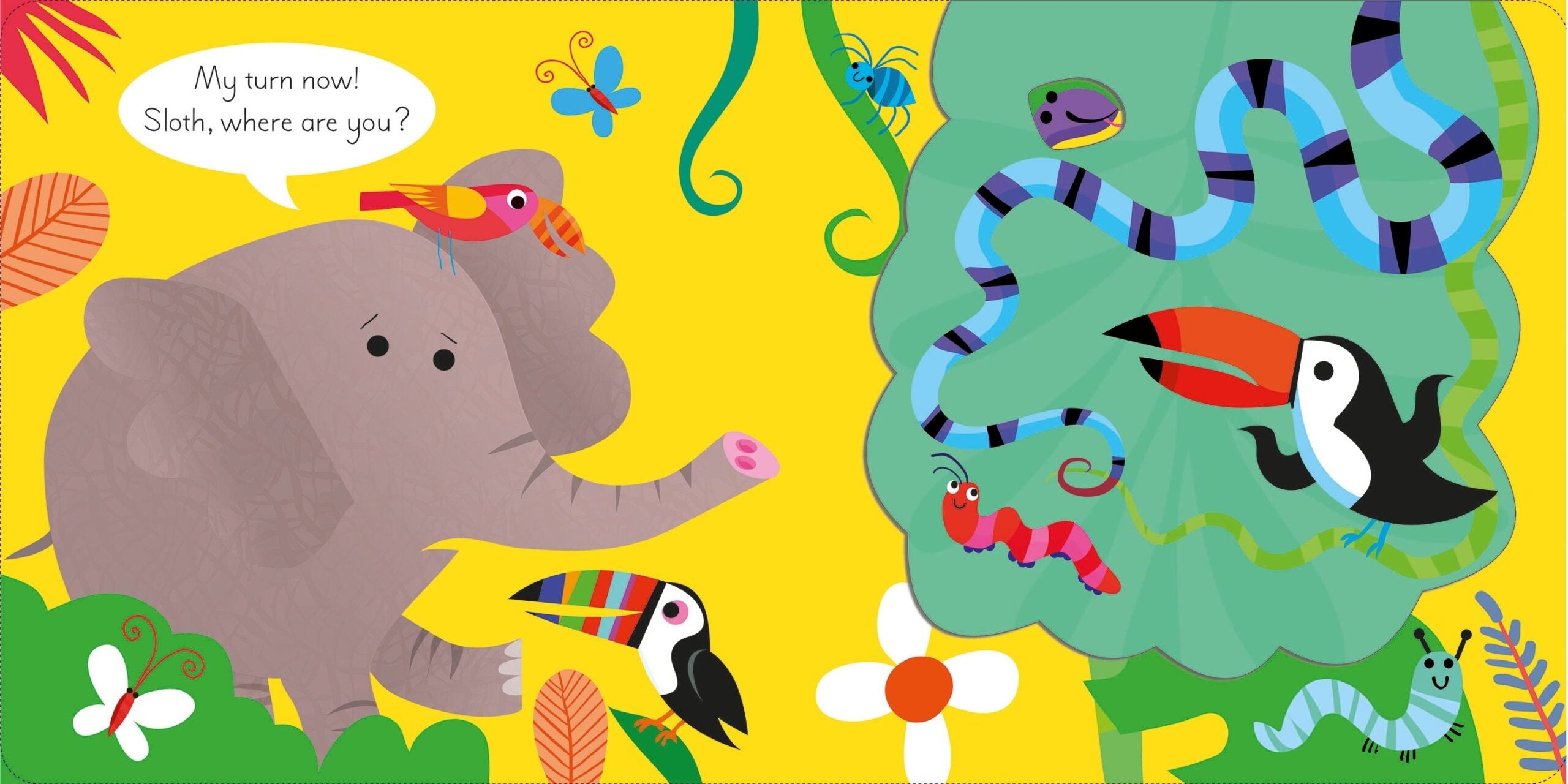 Usborne – Play Hide and Seek with Tiger – Carte pentru copii 12+ luni – carte pentru copii Usborne, preview pagini