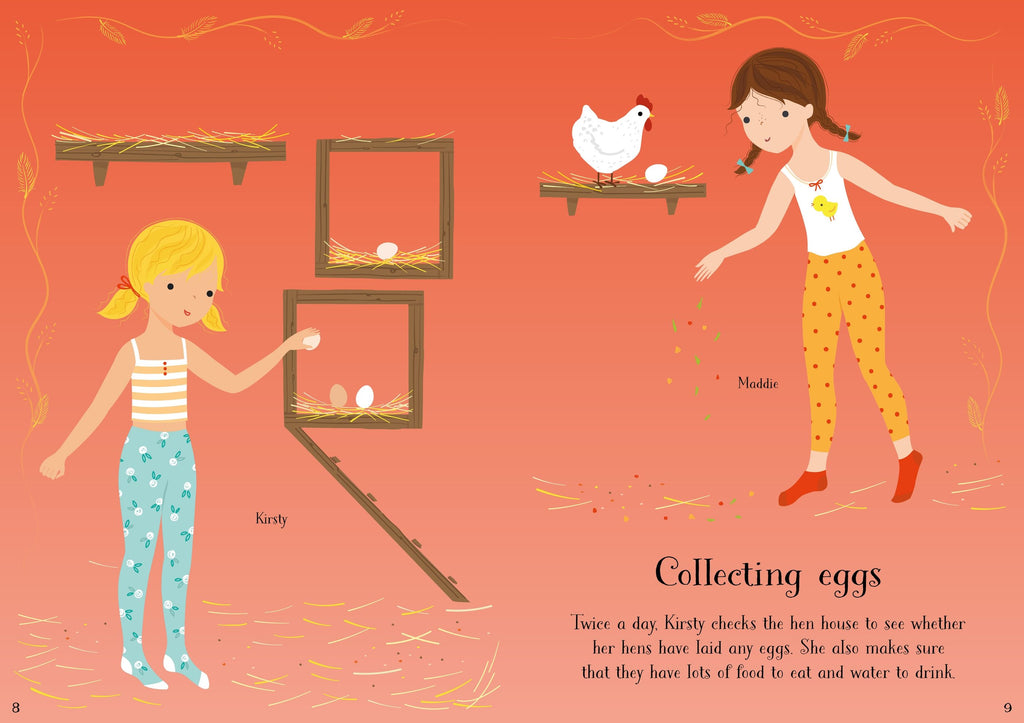 Usborne – Little Sticker Dolly Dressing Pets – Carte cu stickere pentru copii 5+ ani – carte pentru copii Usborne, preview pagini