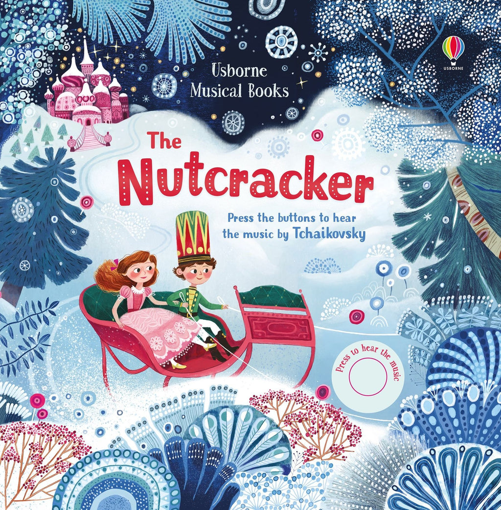 Coperta cărții „The Nutcracker” – carte muzicală Usborne pentru copii 3+ ani