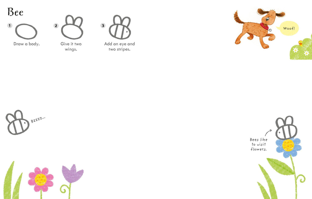 Usborne – Poppy and Sam's Step-by-Step Drawing Book – Carte pentru copii 4+ ani – carte pentru copii Usborne, preview pagini