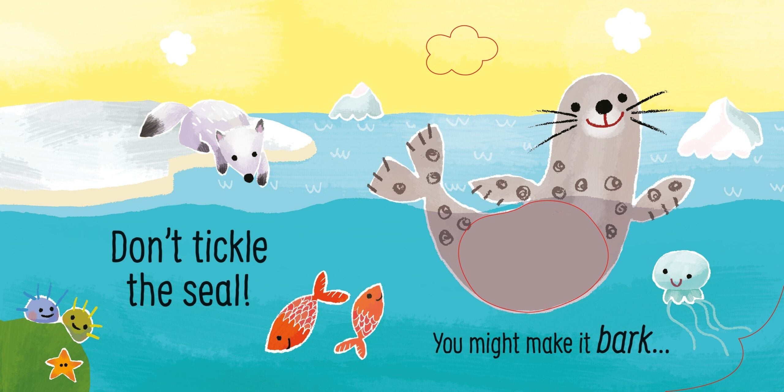 Usborne – Don't Tickle the Polar Bear! – Carte cu sunete pentru copii 6+ luni – carte pentru copii Usborne, preview pagini