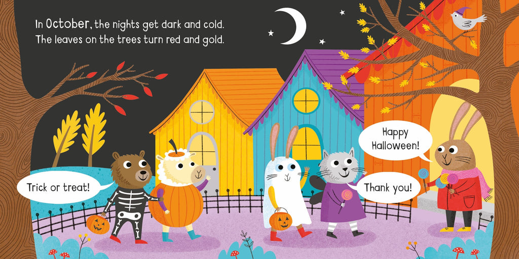 Usborne – Little Board Books Months of the Year – Carte pentru copii 18+ luni – carte pentru copii Usborne, preview pagini