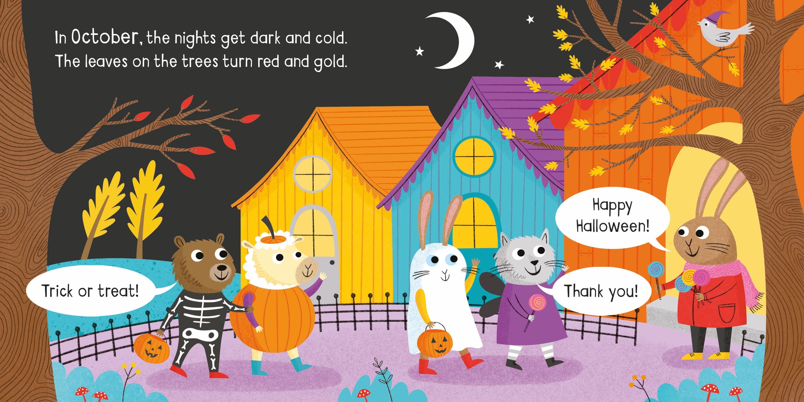 Usborne – Little Board Books Months of the Year – Carte pentru copii 18+ luni – carte pentru copii Usborne, preview pagini