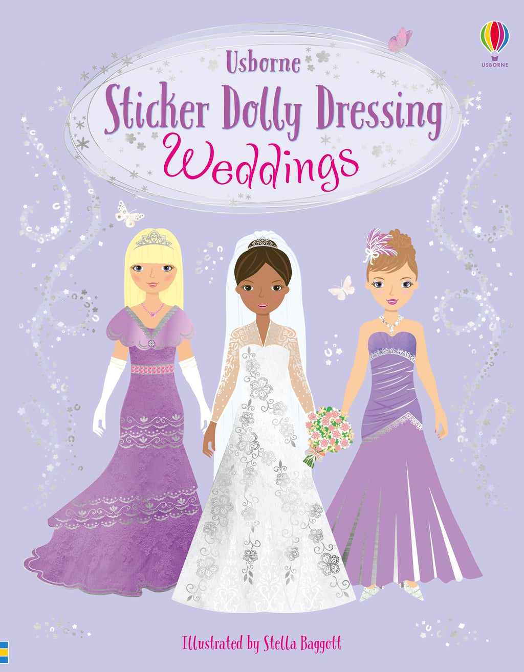 Usborne – Sticker Dolly Dressing Weddings – Carte cu stickere pentru copii 5+ ani – carte pentru copii Usborne, copertă