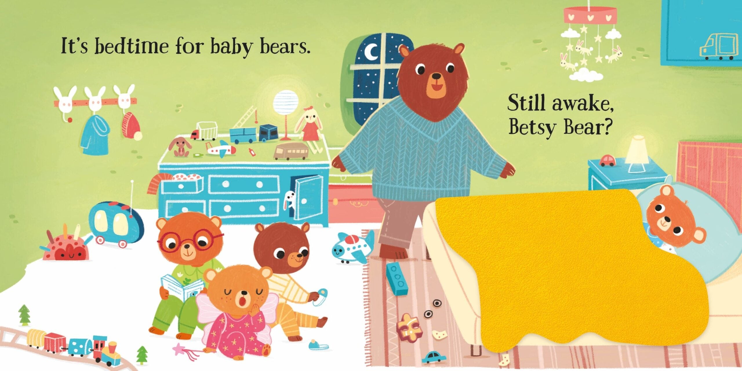 Usborne – Bedtime for Baby Bears – Carte pentru copii 6+ luni – carte pentru copii Usborne, pagini interior ilustrate