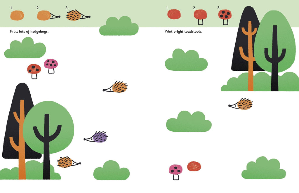 Usborne – Fingerprint Activities Animals – Carte pentru copii 6+ ani – carte pentru copii Usborne, preview pagini