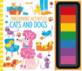 Usborne – Fingerprint Activities Cats and Dogs – Carte pentru copii 6+ ani – carte pentru copii Usborne, copertă
