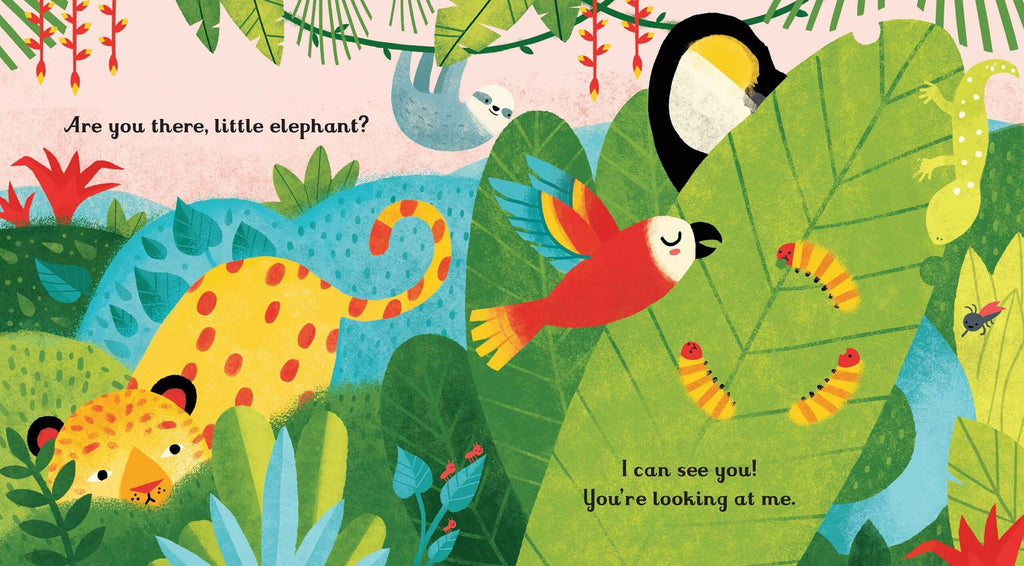 Usborne – Are you there Little Elephant? – Carte pentru copii 6+ luni – carte pentru copii Usborne, preview pagini