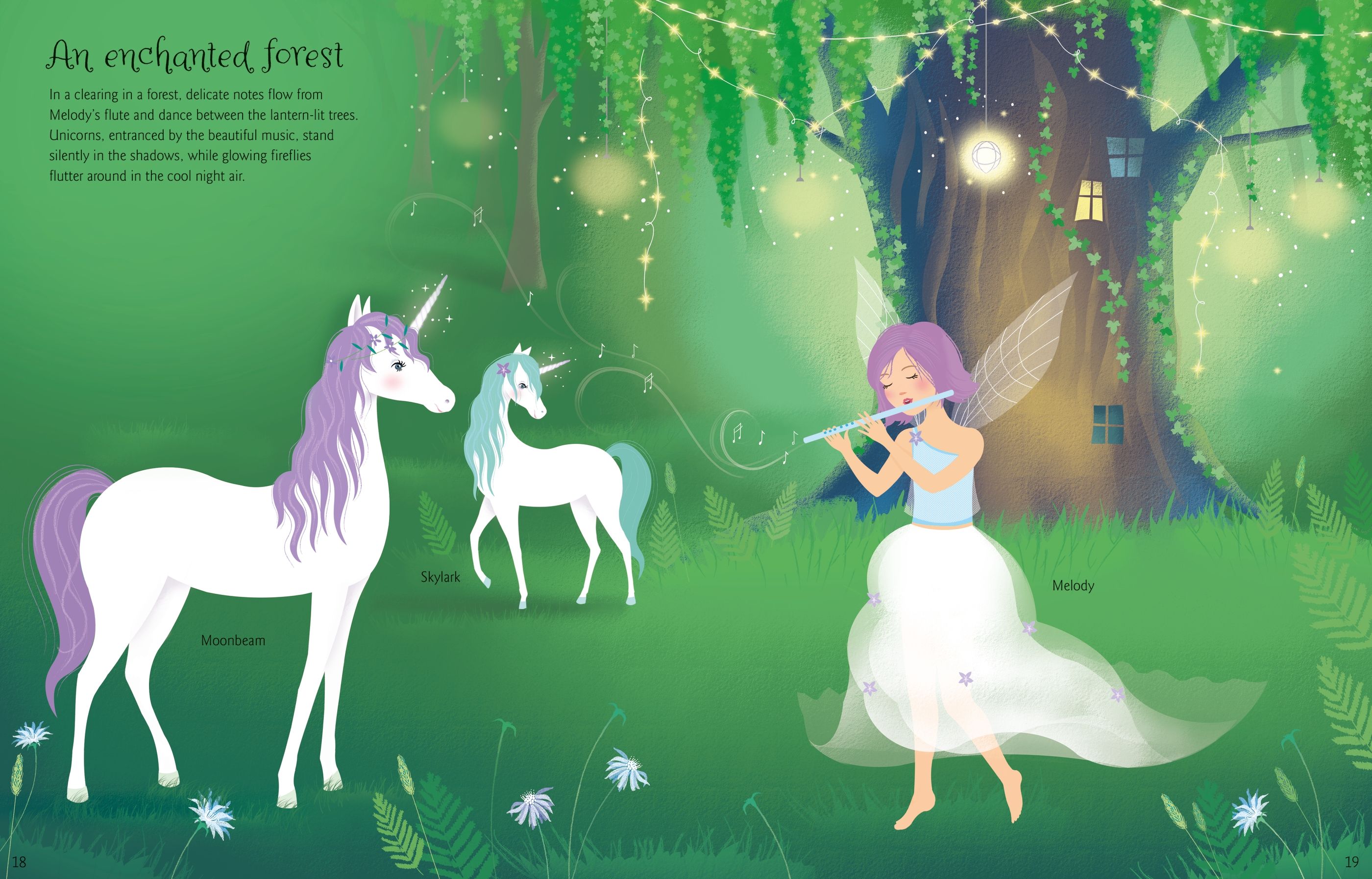 Usborne – Sticker Dolly Dressing Unicorns – Carte cu stickere pentru copii 5+ ani – carte pentru copii Usborne, preview pagini