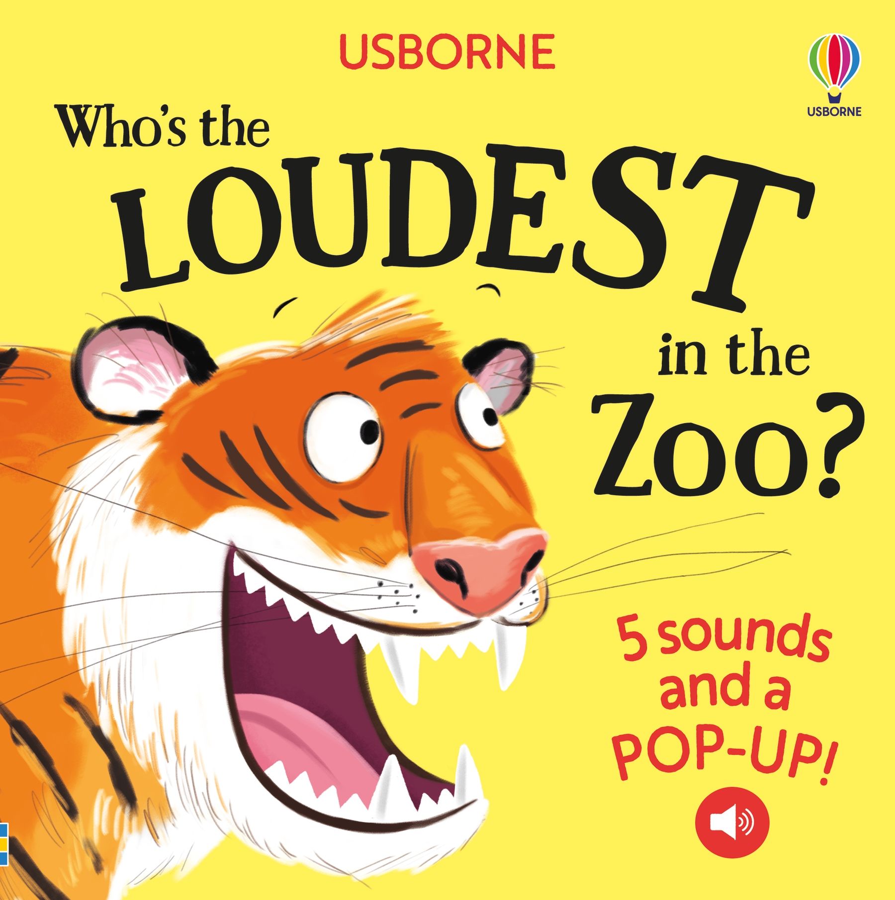 Usborne – Who's the Loudest in the Zoo? – Carte pentru copii 12+ luni – carte pentru copii Usborne, copertă