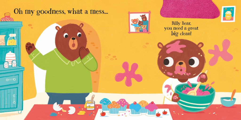 Usborne – Bathtime for Baby Bears – Carte pentru copii 6+ luni – carte pentru copii Usborne, pagini interior ilustrate