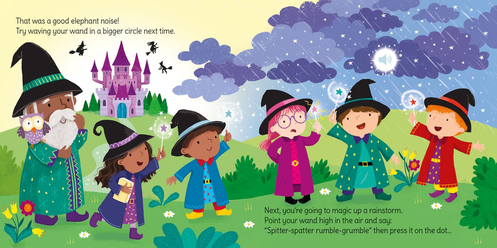 Usborne – Wand Books: Wizard Magic – Carte pentru copii 3+ ani – carte pentru copii Usborne, pagini interior ilustrate