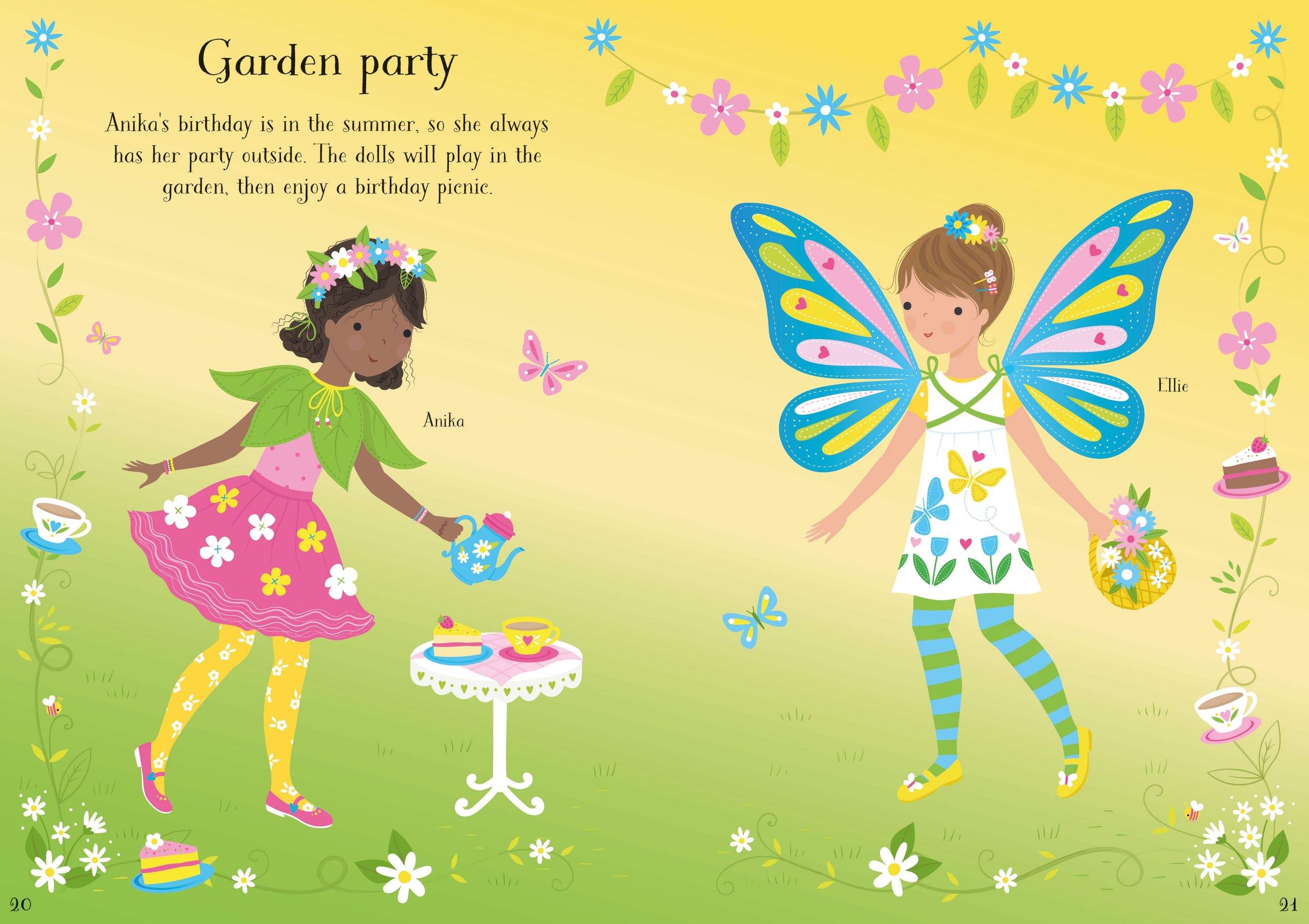 Usborne – Little Sticker Dolly Dressing Parties – Carte cu stickere pentru copii 4+ ani – carte pentru copii Usborne, preview pagini